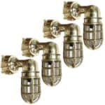 Nautical Brass Wall Sconce (Set of 4)
