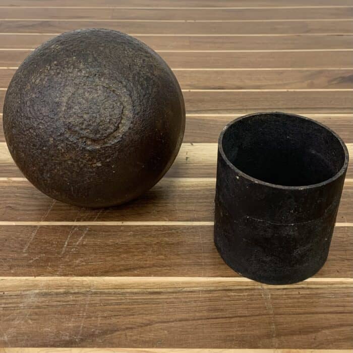 Solid Iron Civil War Cannon Ball