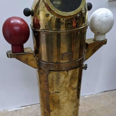 Brass Bordeaux Binnacle with Osaka Compass 04 Brass Bordeaux Binnacle with Osaka Compass 04