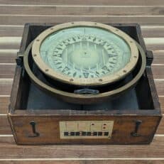 Brass E.S Ritchie And Sons Magnetic Compass 01