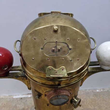 Brass Osaka Works Binnacle with Cassens and Plath Brass Compass 04 Brass Osaka Works Binnacle with Cassens and Plath Brass Compass 04