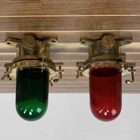 IMG_0061 Red And Green Nautical Navigation Light Set