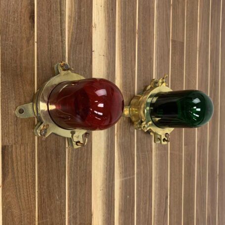 IMG_0066 Red And Green Nautical Navigation Light Set