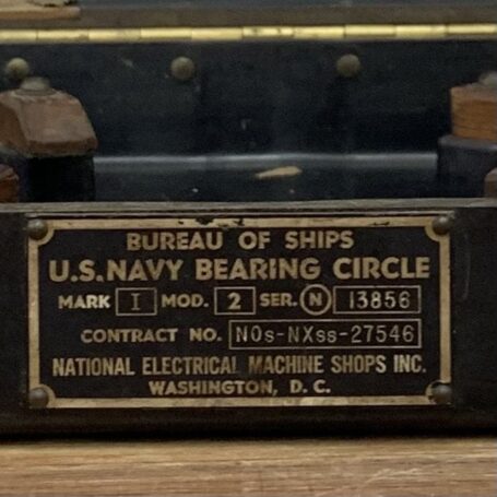 ITEM #P2-10A 1943 U.S. Navy Bearing Circle - Mark 1 Mod 2 1943 U.S. Navy Bearing Circle - Mark 1 Mod 2