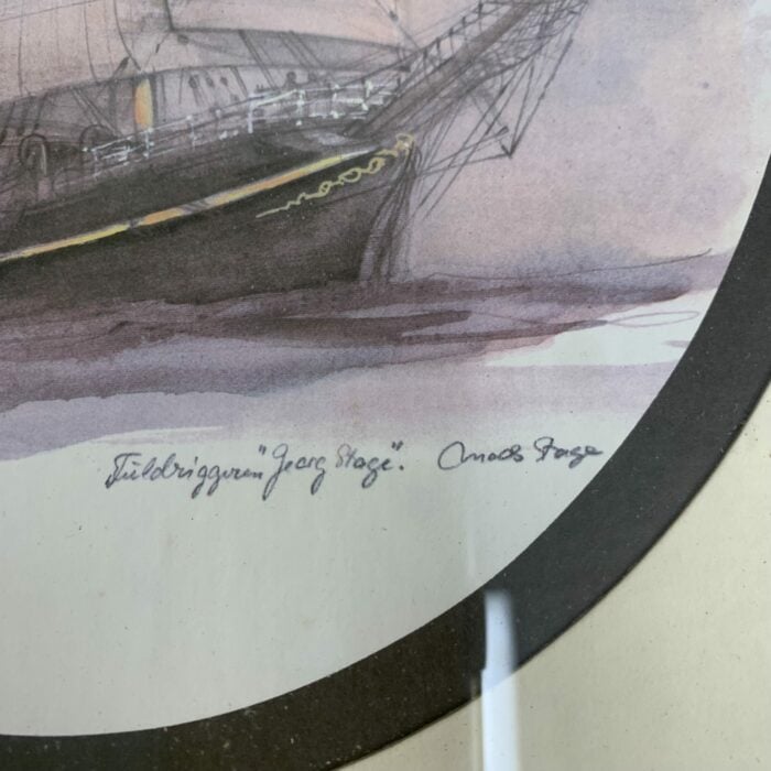 Print Of The FIELDRIGGERIN "GEORG STAGE" Ship