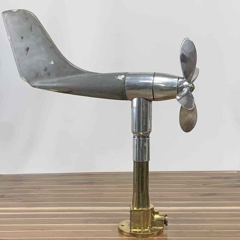 Brass And Aluminum Vane Anemometer With Gray Body