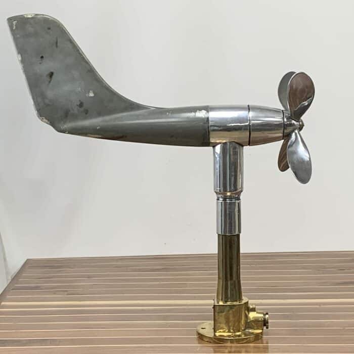 Brass And Aluminum Vane Anemometer With Gray Body