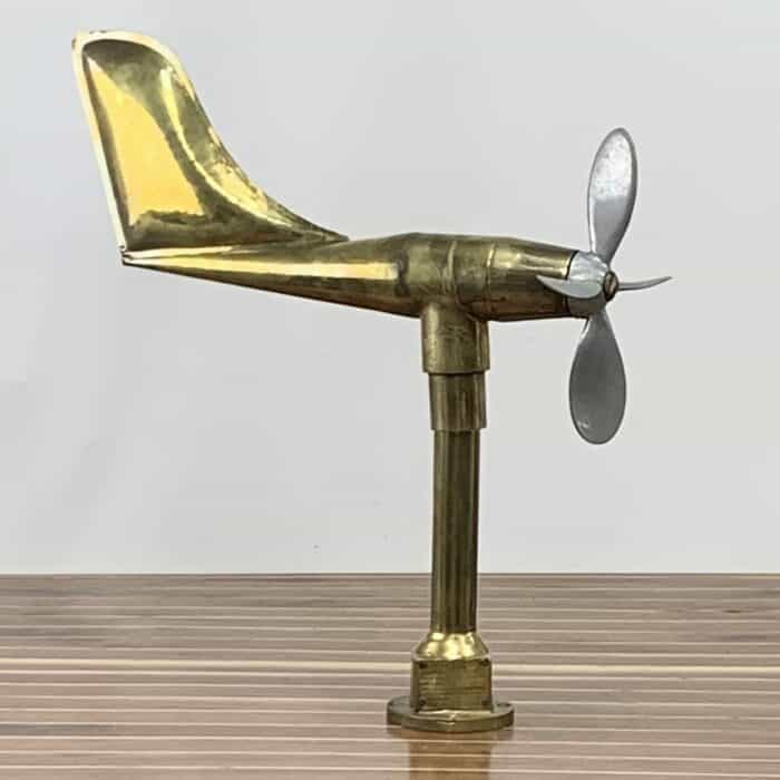 Solid Brass Fan Anemometer And Wind Vane Sensor