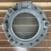 Nautical Aluminum Porthole With Frosted Glass And Storm Cover