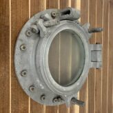 Nautical Aluminum Porthole With Frosted Glass And Storm Cover