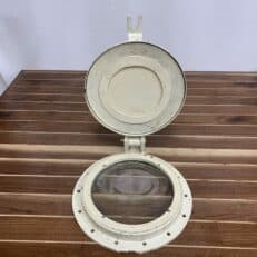 Aluminum Porthole Painted Cream With Solid Cover
