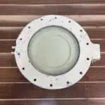Aluminum Porthole Painted Cream With Solid Cover