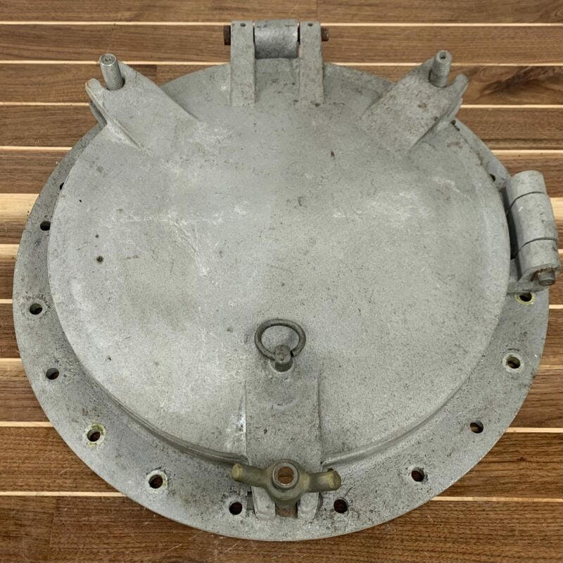 Vintage Heavy Aluminum Porthole With Cover