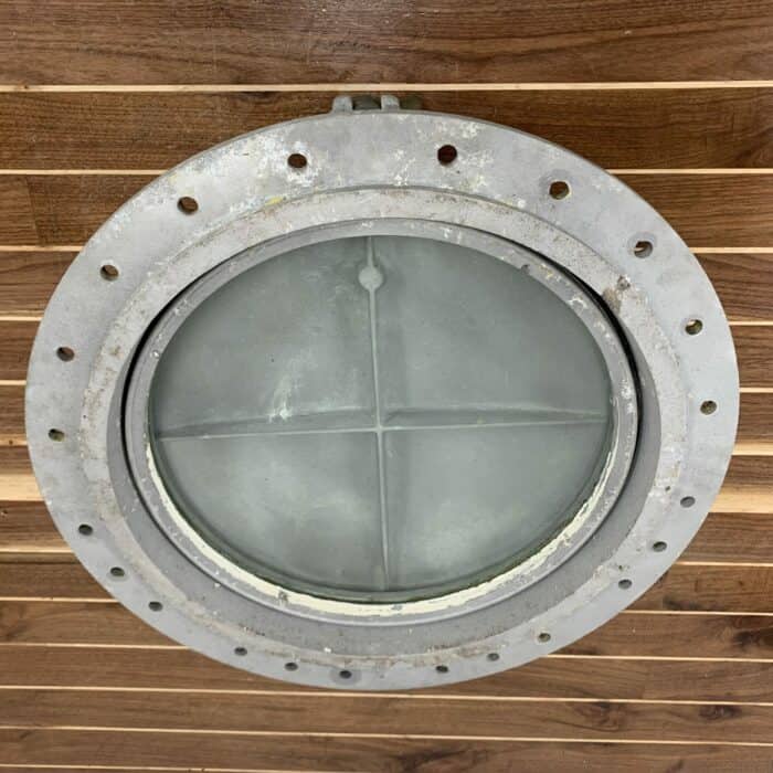 Vintage Heavy Aluminum Porthole With Cover