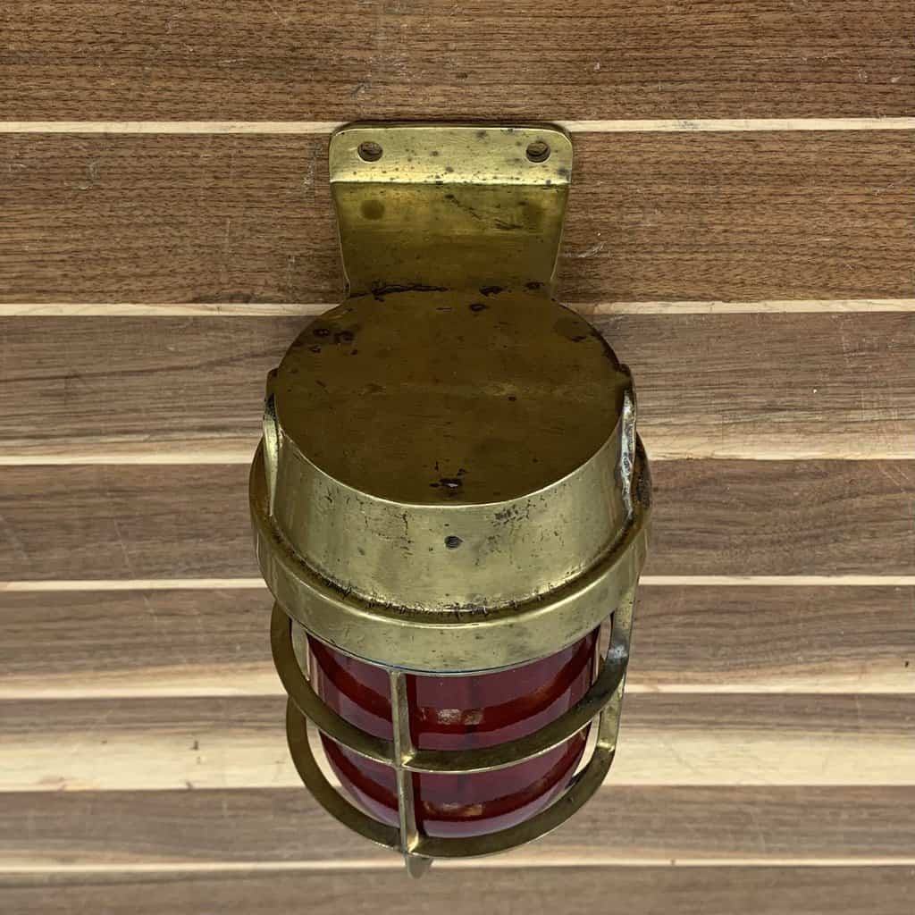 6 Nautical Polished Brass Ship Bell with Hinged Hanging Bracket