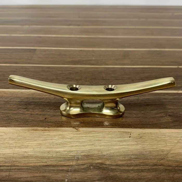 Nautical 5 3/4 Inch Brass Boat Cleat