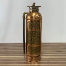 Vintage Knight and Thomas Copper and Brass Underwriter Fire Extinguisher