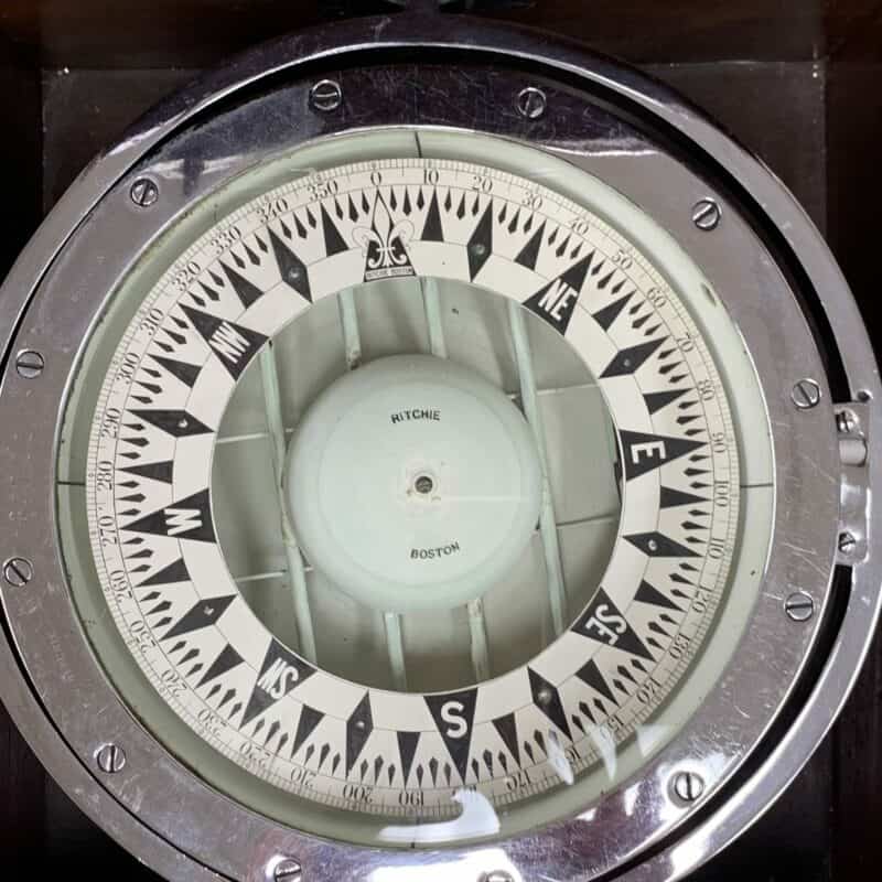 Nautical E.S Ritchie And Sons Magnetic Compass