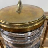 Nautical Brass Post Mounted Light With Clear Glass