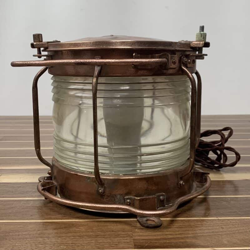 Vintage Fresnel Lens Running Light Desk Lamp