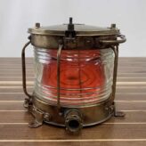 Vintage Clear Glass With Red Insert Running Light