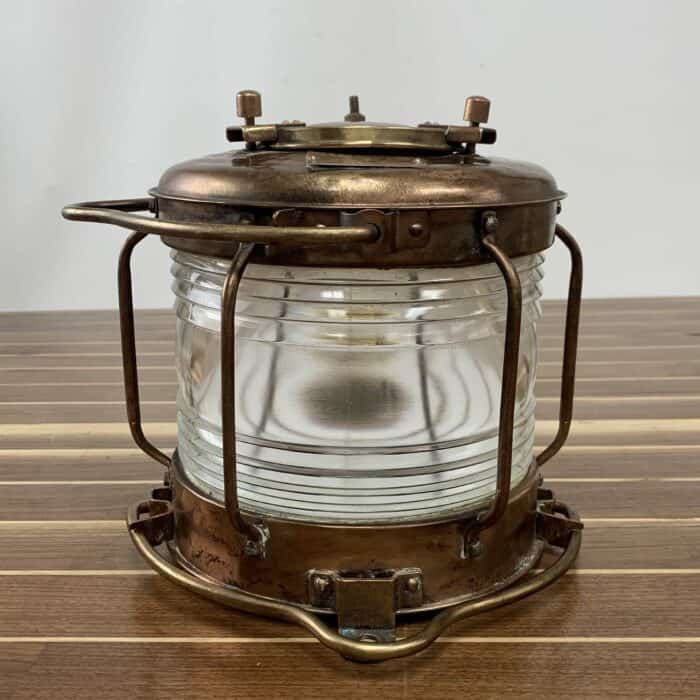 Vintage Brass Nippon Sento Clear Glass Running Light