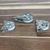 ITEM #P12-02A Set Of Three Stainless Steel Schaefer Pulleys