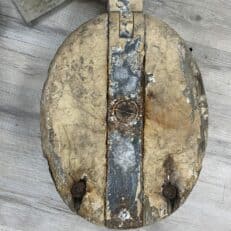 Heavy Weathered Wood Block Pulley