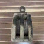 Salvaged Wooden Pulley with Eye