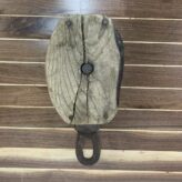 Salvaged Wooden Pulley with Eye