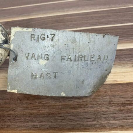 ITEM #P12-39 Vintage One Rope Wood Block Pulley Painted White 01 Vintage One Rope Wood Block Pulley Painted White