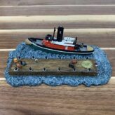 Tugboat "Toledo" Model In A Display Case