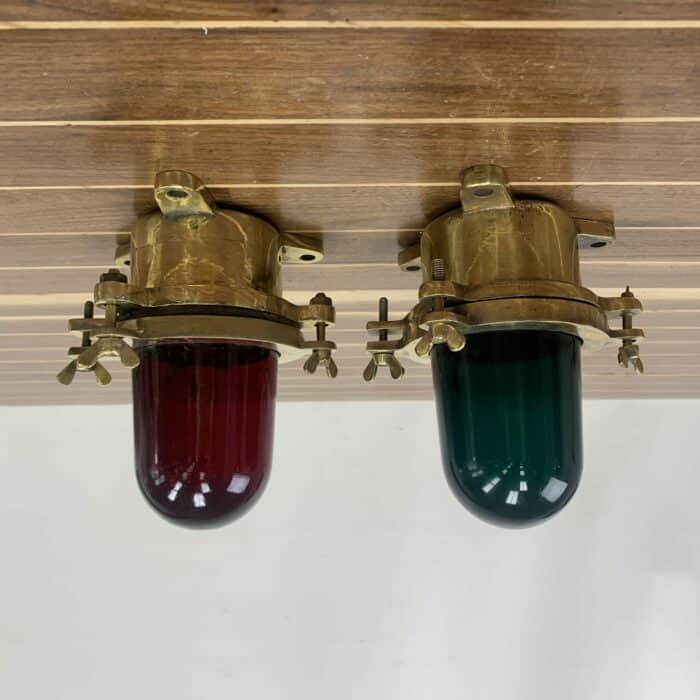 Red And Green Navigation Light Set - 7.5 Inch