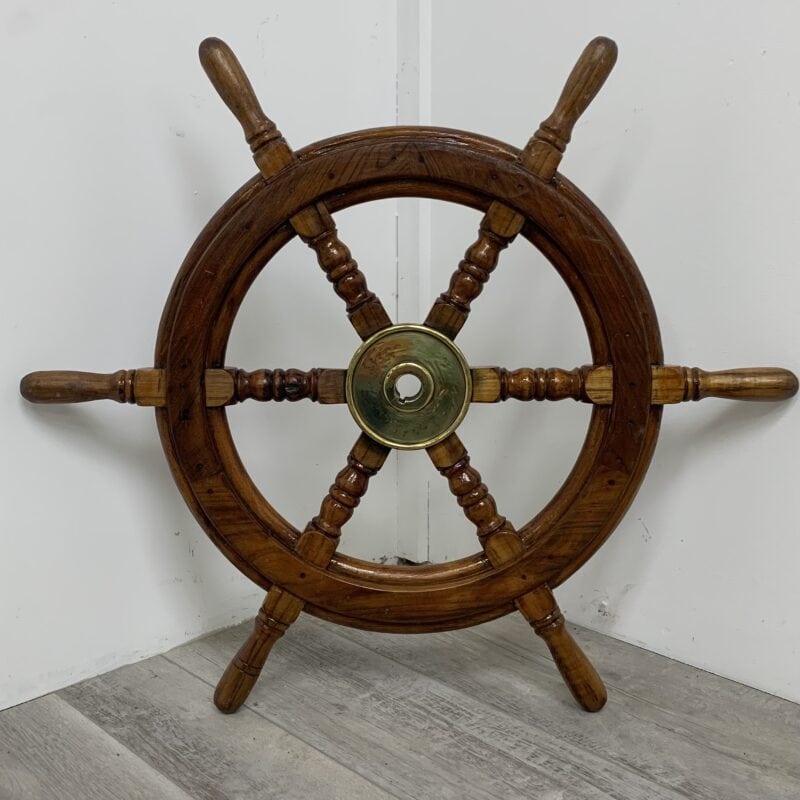 Small Wooden 30" Ferryboat Wheel
