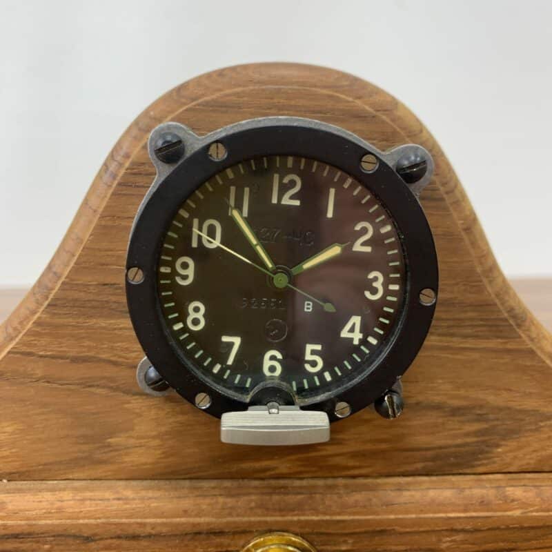 Vintage 127-4C Soviet Era Military Cockpit Clock