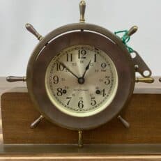 Vintage Seth Thomas Helmsman 24 Hour Clock And Weather Barometer