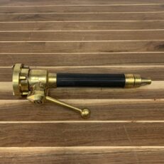 Vintage Brass And Rubber Fire Hose Nozzle