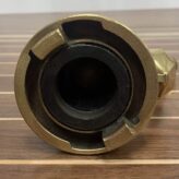 Vintage Brass And Rubber Fire Hose Nozzle
