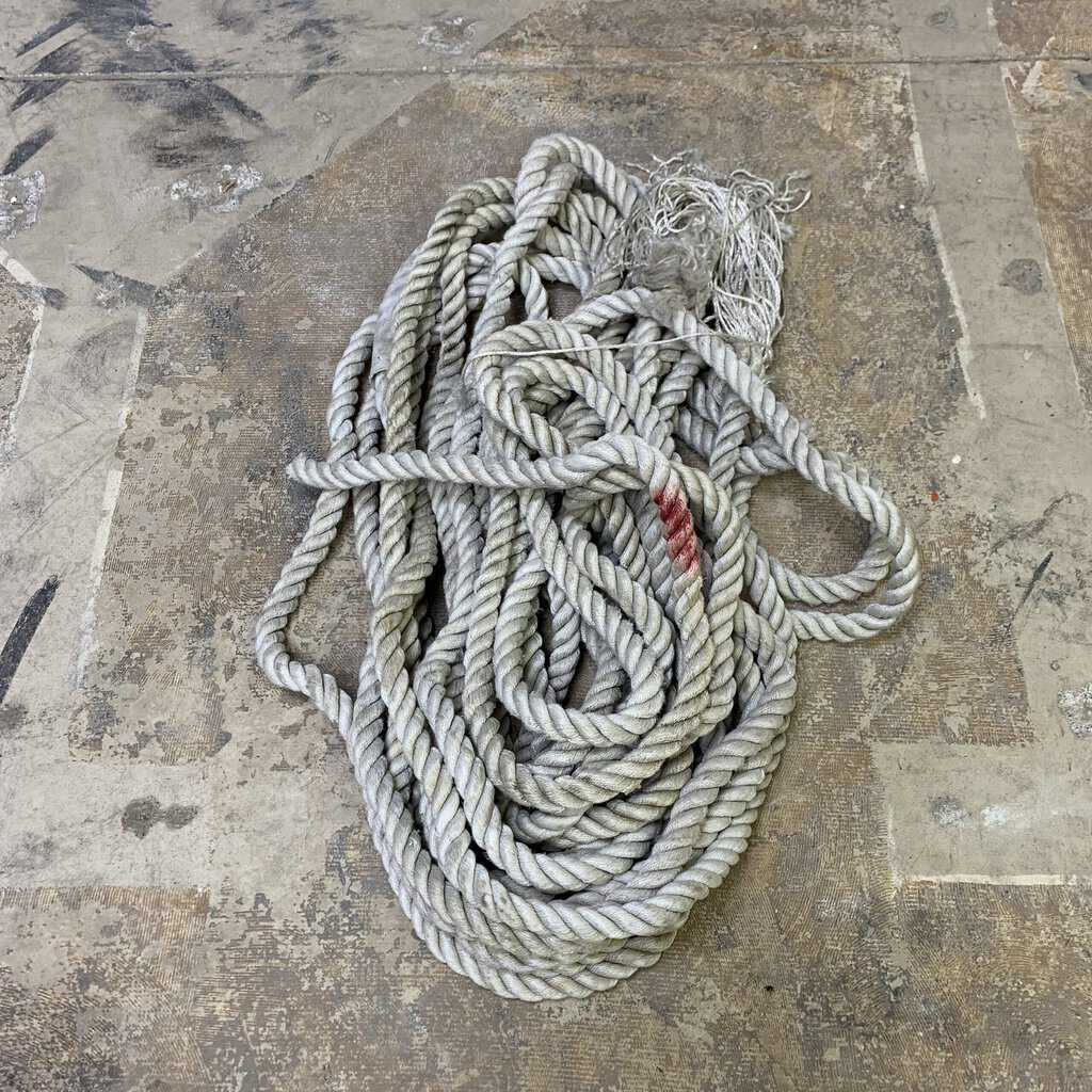 Nautical White Rope - Nautical Items At Big Ship Salvage