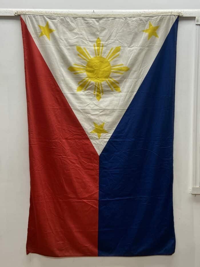 ITEM #PC17-139 Vintage Philippines Ship Flag - 49 x 72 (2)