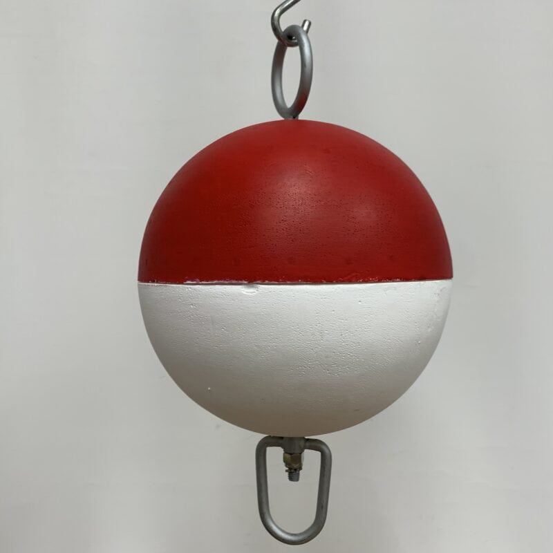 Half Red and Half White Mooring Buoy