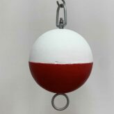 Half Red and Half White Mooring Buoy
