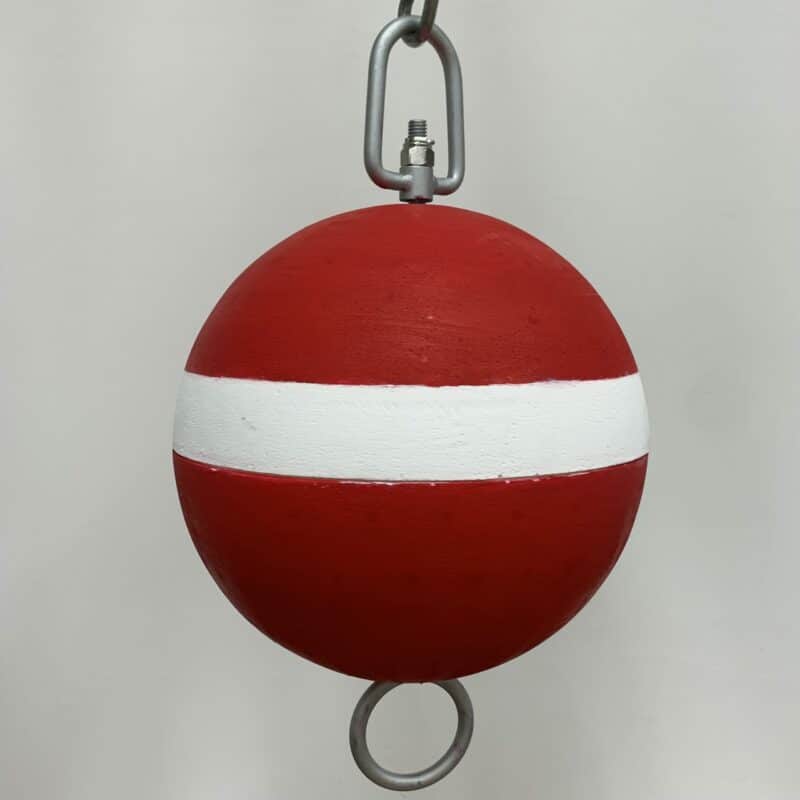 Red With White Stripe Mooring Buoy
