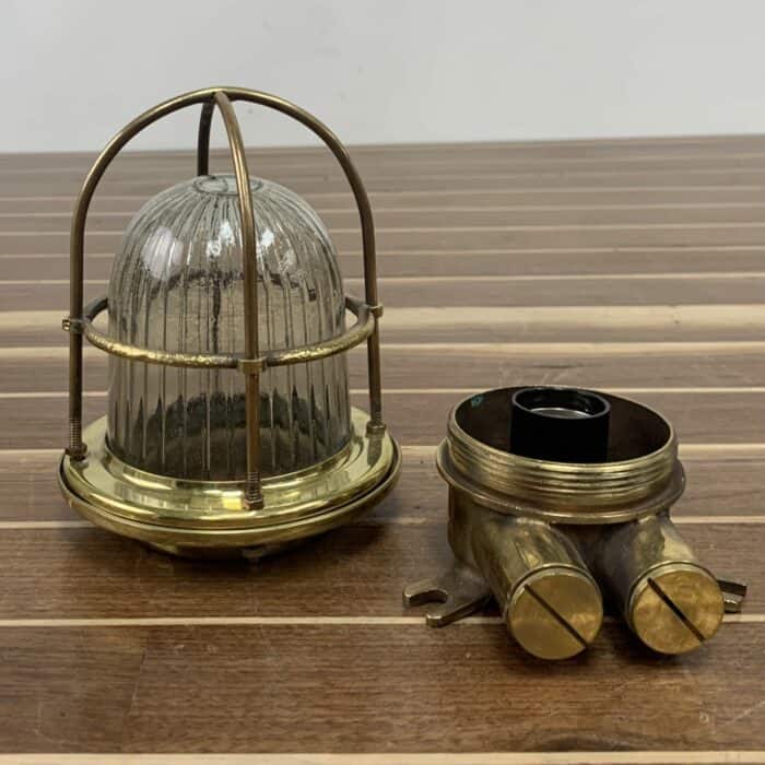 Nautical Weathered Brass Ceiling Light