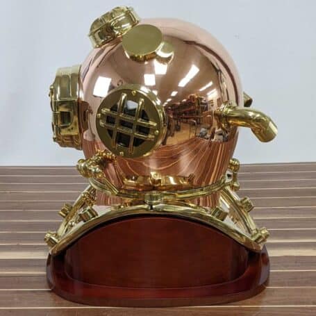 Mark V Morse Reproduction US Navy Diving Helmet 02 Mark V Morse Reproduction US Navy Diving Helmet Side View