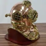 Mark V US Navy reproduction dive helmet Side View