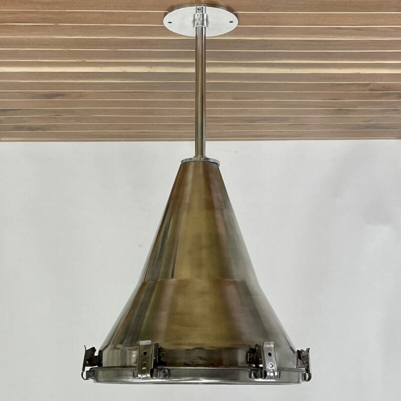 Nautical Stainless Steel Pendant Light With Stainless Steel Down Rod