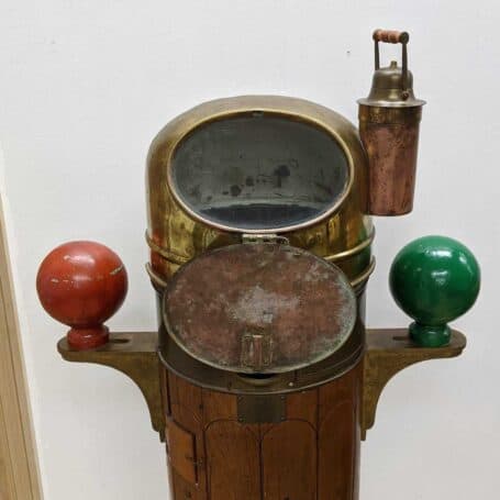Rare Vintage Hezzanith Binnacle with Compass 04 Vintage Hezzanith Mark VII Binnacle with Compass