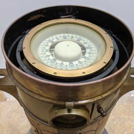 Rare Vintage Hezzanith Binnacle with Compass 06 Vintage Hezzanith Mark VII Binnacle with Compass