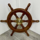 Replica 18.25 Hardwood Ships Wheel With Brass Hub